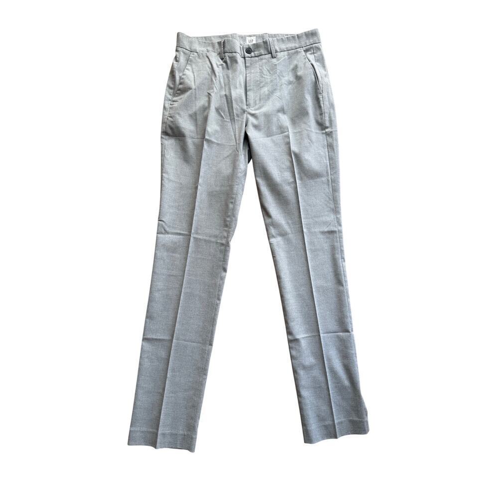 GAP Men's Gray Slim Fit Trouser Dress Pants Size 32 x 34 Career Office Work